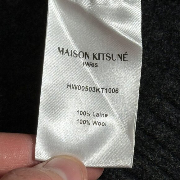 Maison Kitsuné Baby Fox Patch Cosy Cardigan - Picture 8 of 8